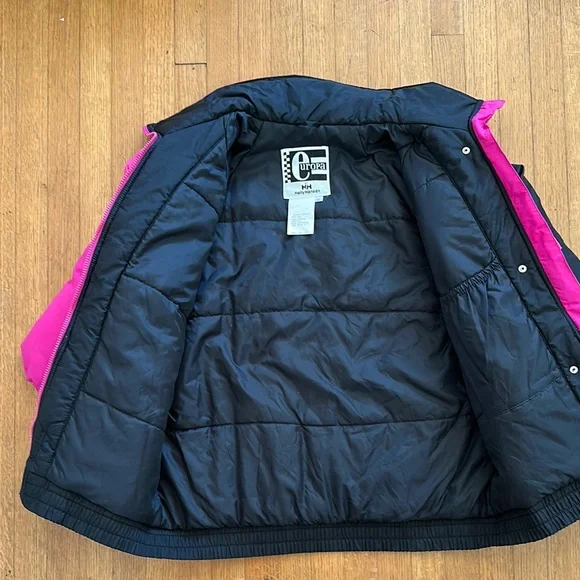 Vintage Europa by Helly Hansen Pink and Black Ski Jacket size 10/M - Picture 4 of 5